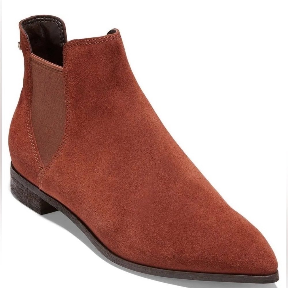 Cole Haan Hara‎ Suede Chelsea Boot SCOTCH SUEDE Size 7.5